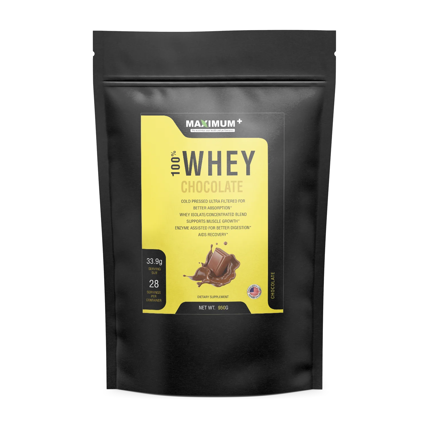 100% Whey Protein (Chocolate) – 2 lbs – 28 Servings per pack